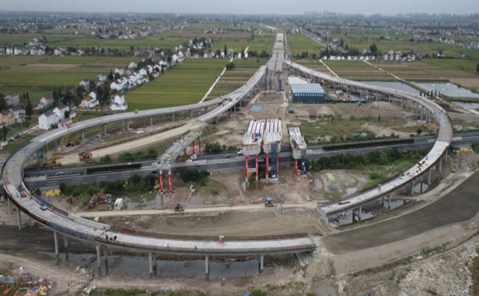 puente de estructura de acero