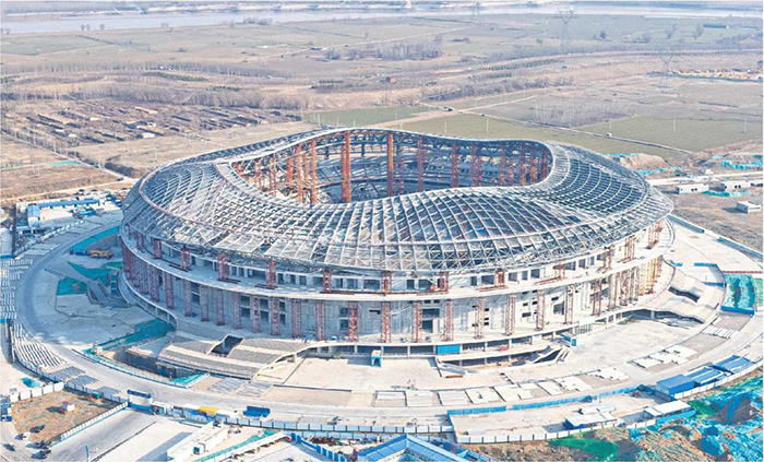 estructura de acero del estadio