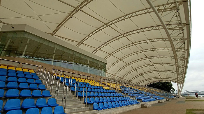 Sistema de techo de armadura espacial de acero para estadio deportivo