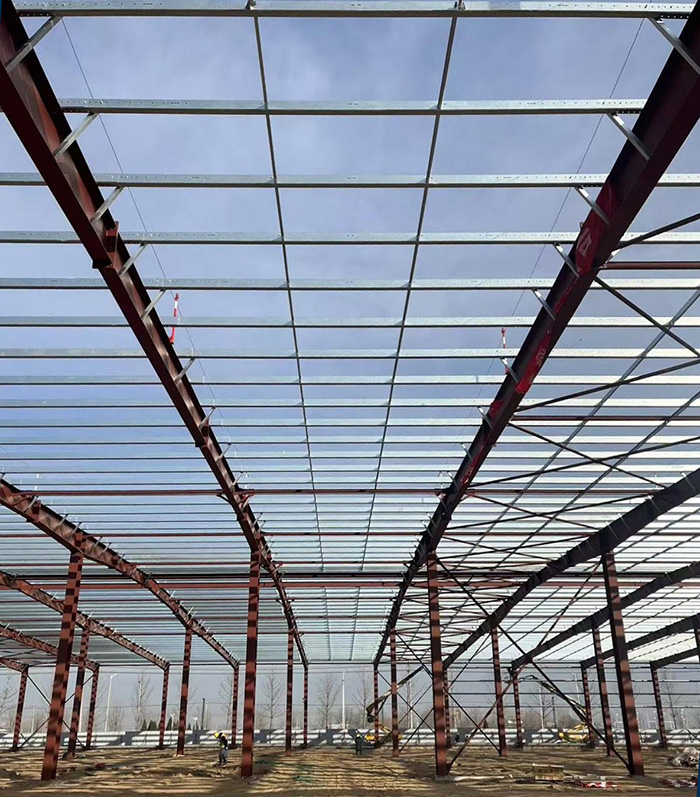 Almacén de estructura modular de acero